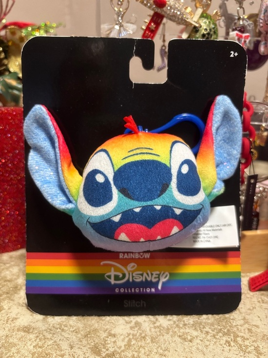 Disney Other - Disney Rainbow Stitch Plush Keychain 🆕